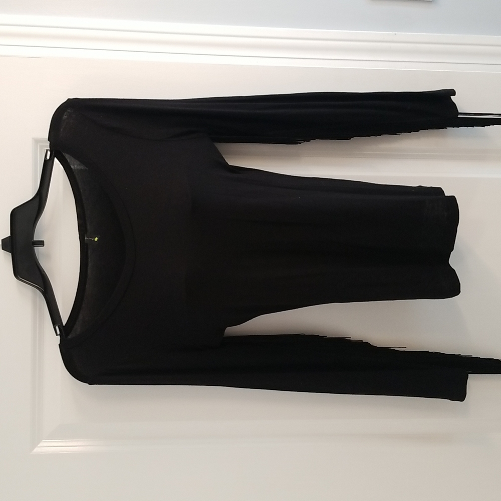 Black Top with Arm Fringe size Med
